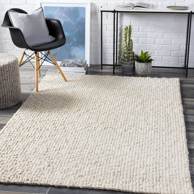 Dakota Fields Handmade Flatweave Wool Ivory Rug Wayfair Canada